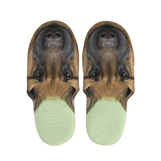 German Shepherd Dog Portrait Print Slippers