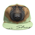 German Shepherd Dog Portrait Print Snapback Cap