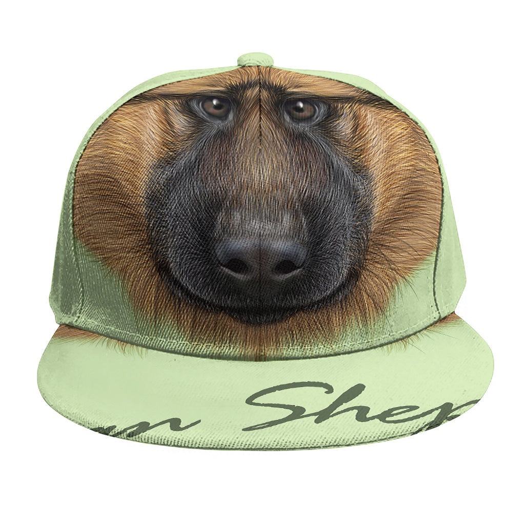 German Shepherd Dog Portrait Print Snapback Cap