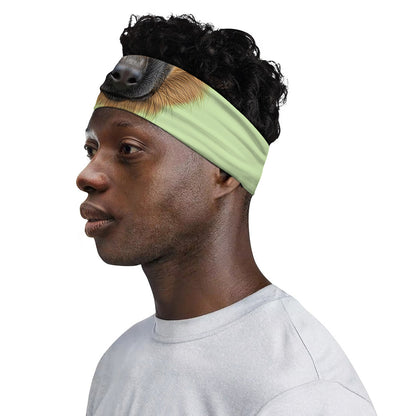 German Shepherd Dog Portrait Print Sports Headband