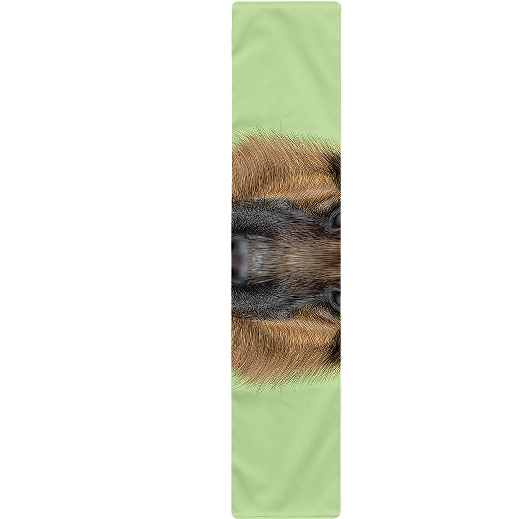 German Shepherd Dog Portrait Print Table Runner
