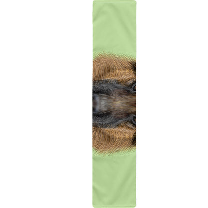 German Shepherd Dog Portrait Print Table Runner