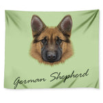 German Shepherd Dog Portrait Print Tapestry