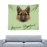 German Shepherd Dog Portrait Print Tapestry