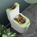 German Shepherd Dog Portrait Print Toilet Lid And Tank Cover Set