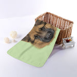 German Shepherd Dog Portrait Print Towel