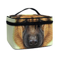 German Shepherd Dog Portrait Print Travel Makeup Bag