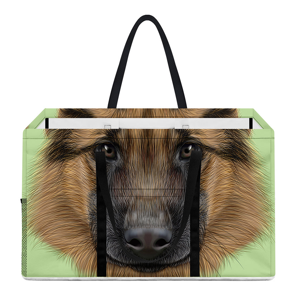 German Shepherd Dog Portrait Print Utility Tote Bag