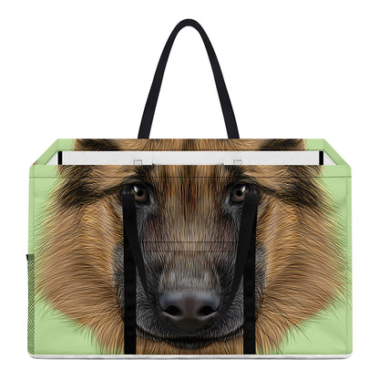 German Shepherd Dog Portrait Print Utility Tote Bag