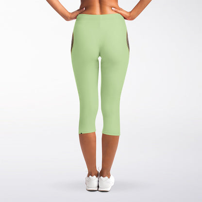 German Shepherd Dog Portrait Print Women's Capri Leggings