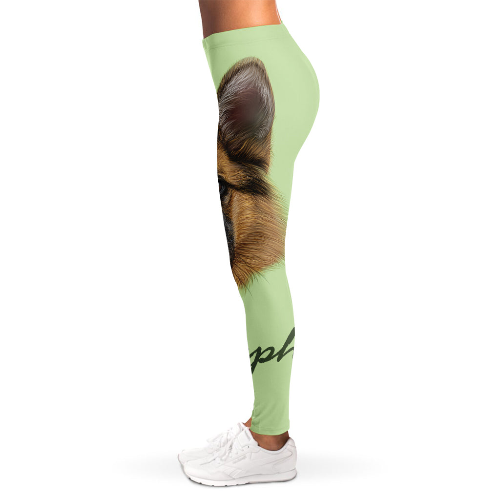 German Shepherd Dog Portrait Print Women's Leggings