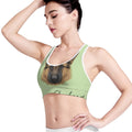 German Shepherd Dog Portrait Print Women's Sports Bra