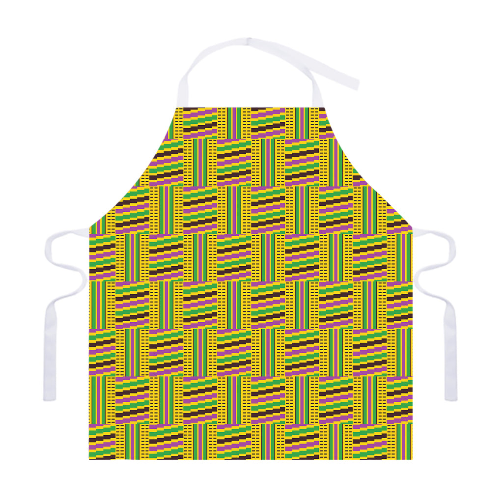 Ghana Kente Pattern Print Adjustable Apron