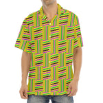 Ghana Kente Pattern Print Aloha Shirt