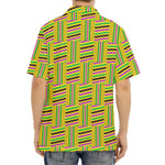 Ghana Kente Pattern Print Aloha Shirt