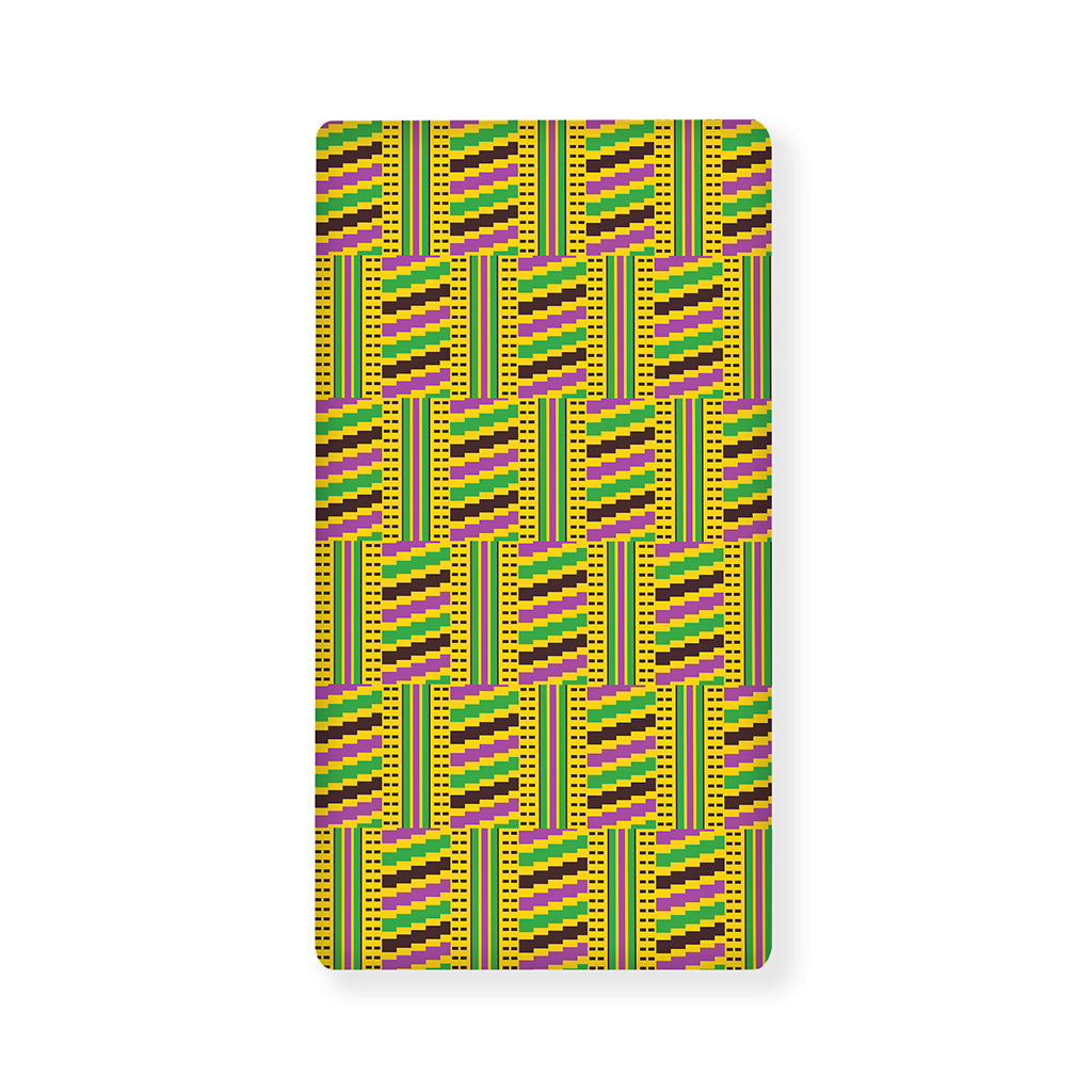 Ghana Kente Pattern Print Baby Crib Sheet
