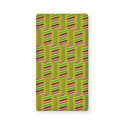 Ghana Kente Pattern Print Baby Crib Sheet
