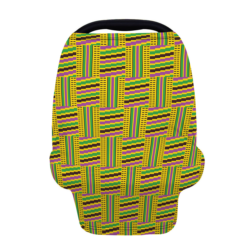 Ghana Kente Pattern Print Baby Seat Cover