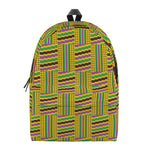 Ghana Kente Pattern Print Backpack