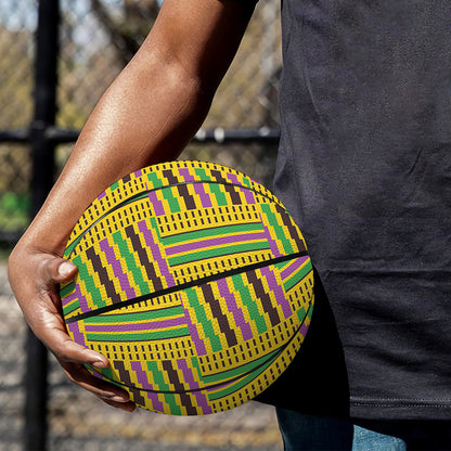 Ghana Kente Pattern Print Basketball