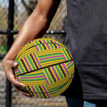 Ghana Kente Pattern Print Basketball