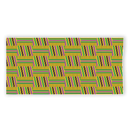 Ghana Kente Pattern Print Beach Towel