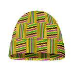 Ghana Kente Pattern Print Beanie