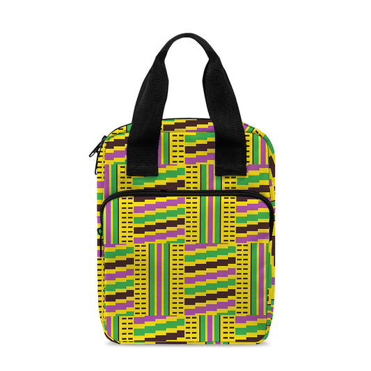Ghana Kente Pattern Print Bible Tote Bag