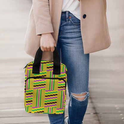 Ghana Kente Pattern Print Bible Tote Bag