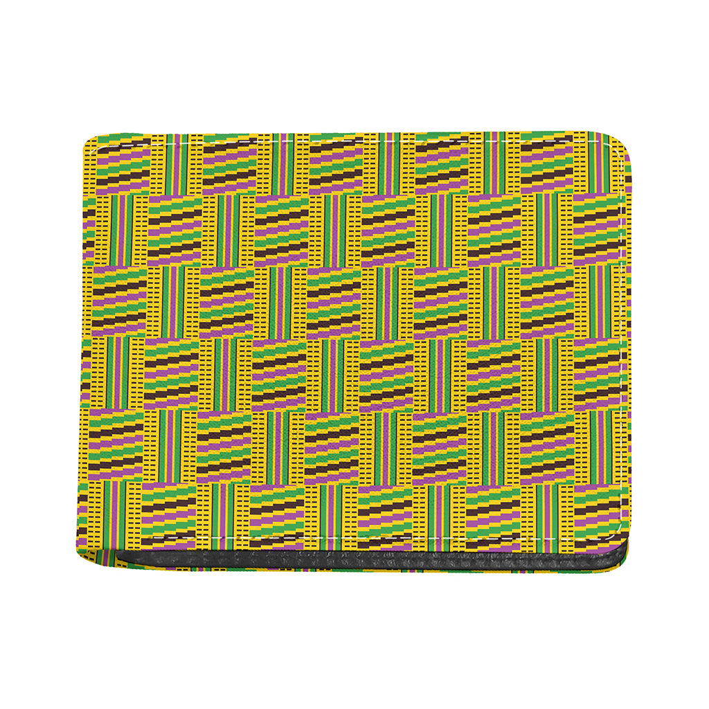 Ghana Kente Pattern Print Bifold Wallet