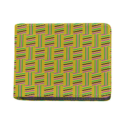 Ghana Kente Pattern Print Bifold Wallet