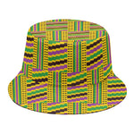 Ghana Kente Pattern Print Bucket Hat