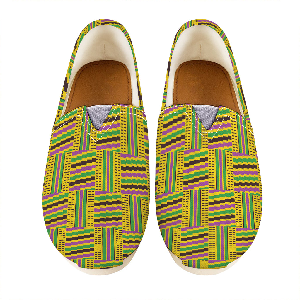 Ghana Kente Pattern Print Casual Shoes