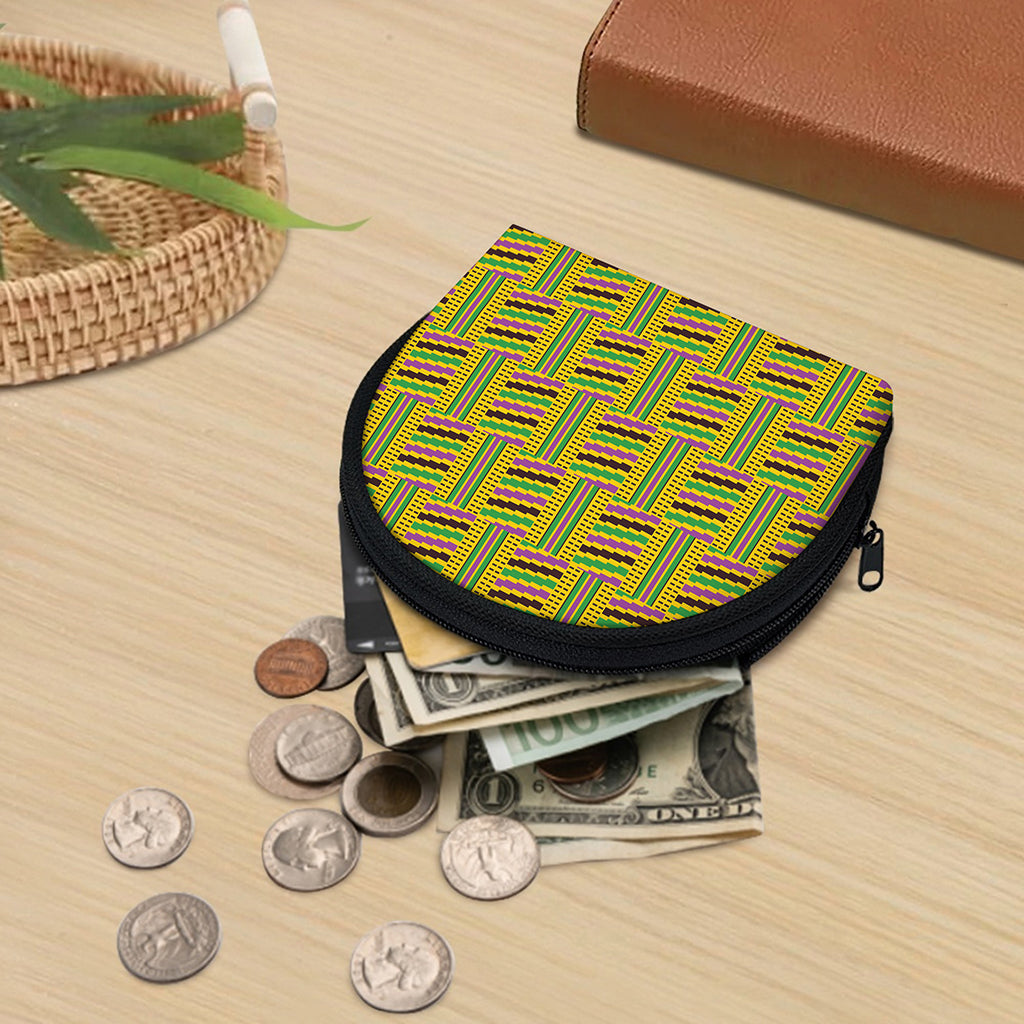 Ghana Kente Pattern Print Coin Purse