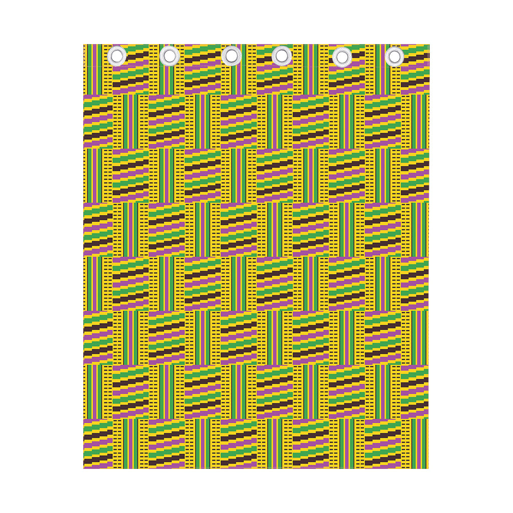 Ghana Kente Pattern Print Curtain