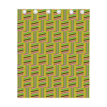 Ghana Kente Pattern Print Curtain
