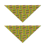 Ghana Kente Pattern Print Dog Bandana