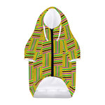 Ghana Kente Pattern Print Dog Zip Up Hoodie