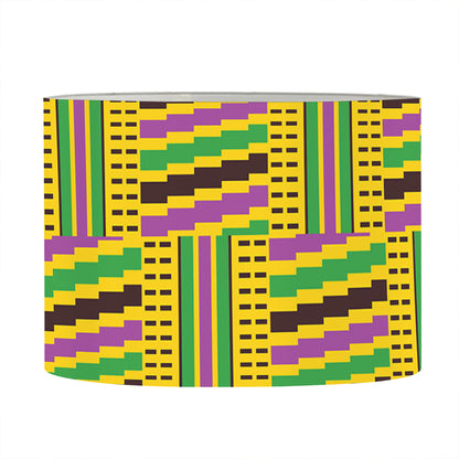 Ghana Kente Pattern Print Drum Lamp Shade