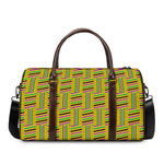 Ghana Kente Pattern Print Duffle Bag