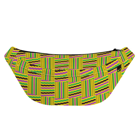 Ghana Kente Pattern Print Fanny Pack
