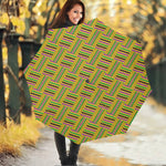 Ghana Kente Pattern Print Foldable Umbrella