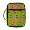 Ghana Kente Pattern Print Front Pocket Bible Bag