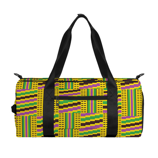 Ghana Kente Pattern Print Gym Bag