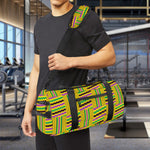 Ghana Kente Pattern Print Gym Bag
