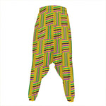 Ghana Kente Pattern Print Hammer Pants