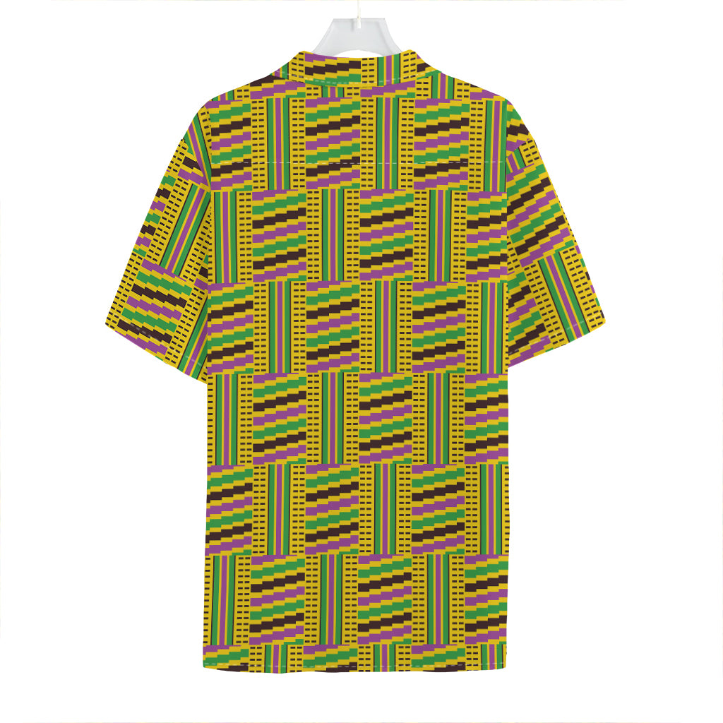 Ghana Kente Pattern Print Hawaiian Shirt