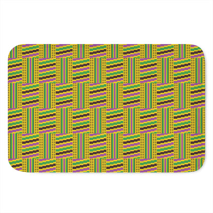 Ghana Kente Pattern Print Indoor Door Mat