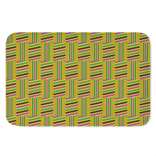 Ghana Kente Pattern Print Indoor Door Mat