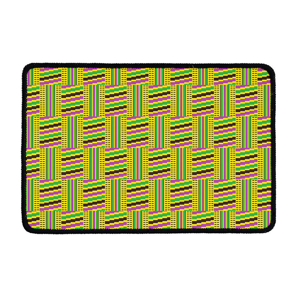 Ghana Kente Pattern Print Kitchen Mat